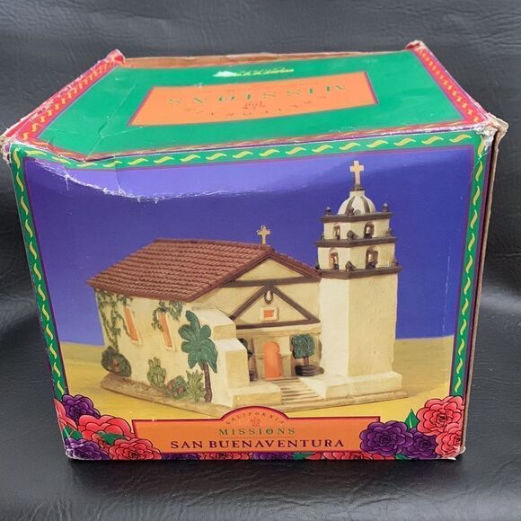 Mervyns California Mission San Buenaventura 1998 Vintage Lighted Christmas - Picture 8 of 13